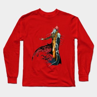 Dracula - Castle - Stickers Long Sleeve T-Shirt